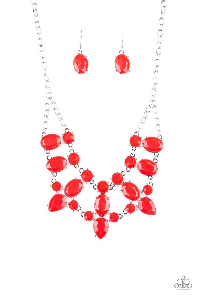 Paparazzi Necklace ~ Goddess Glow - Red