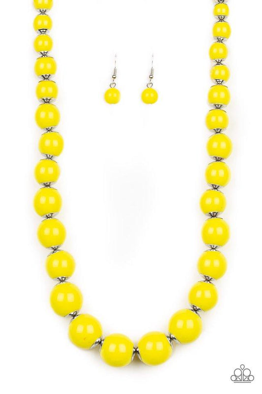 Paparazzi Necklace ~ Everyday Eye Candy - Yellow