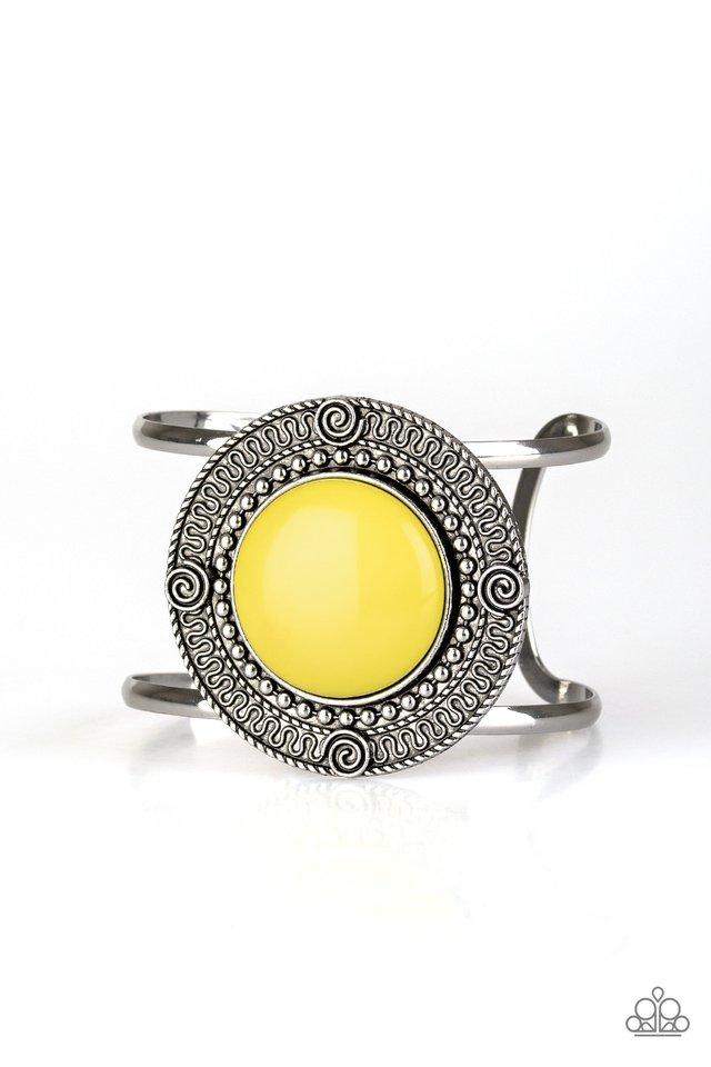 Pulsera Paparazzi ~ Tribal Pop - Amarillo