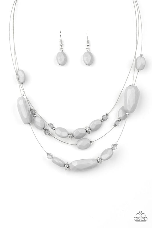 Radiant Reflections - Silver - Paparazzi Necklace Image