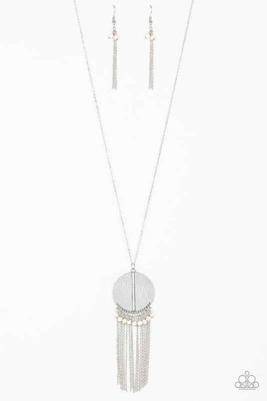 Get A ROAM! - White - Paparazzi Necklace Image