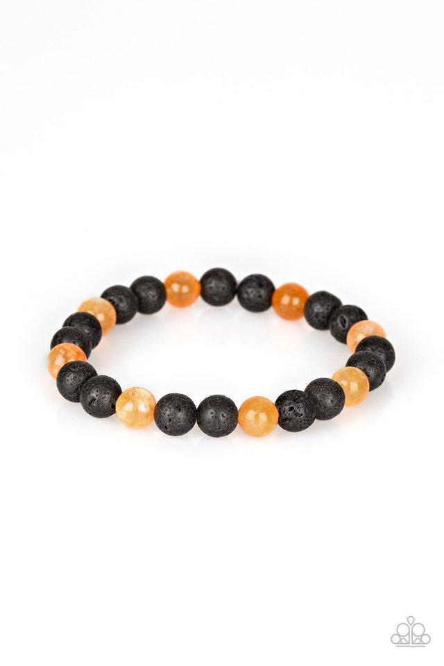 Pulsera Paparazzi ~ Top Ten Zen - Naranja