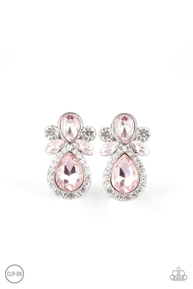 Paparazzi Earring ~ Celebrity Crowd - Pink