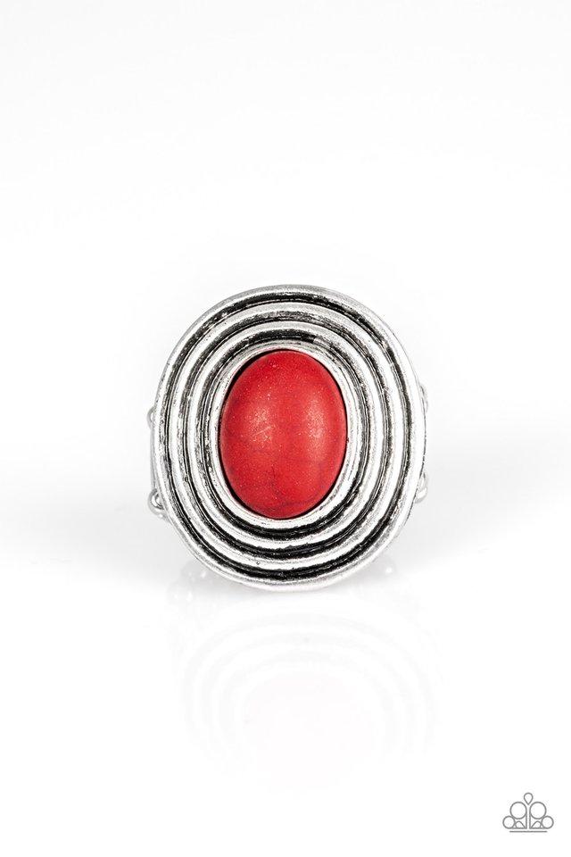 Paparazzi Ring ~ Spiraling Sands - Red