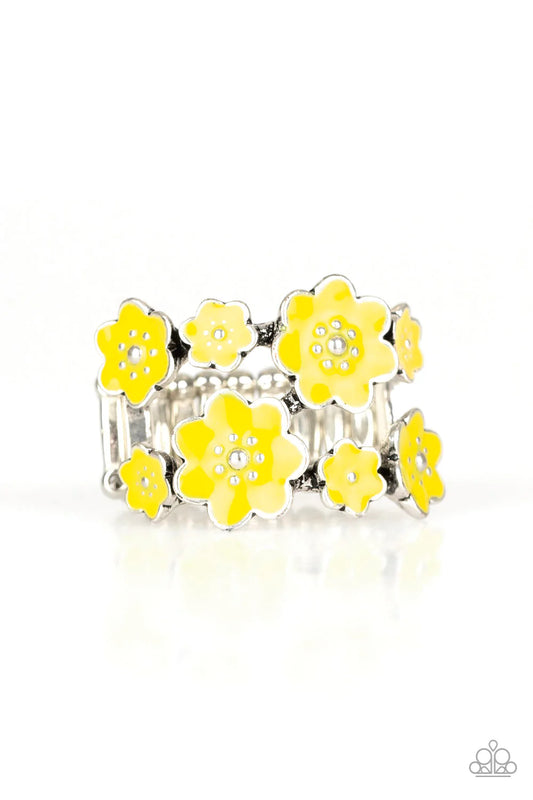 Paparazzi Ring ~ Floral Crowns - Yellow