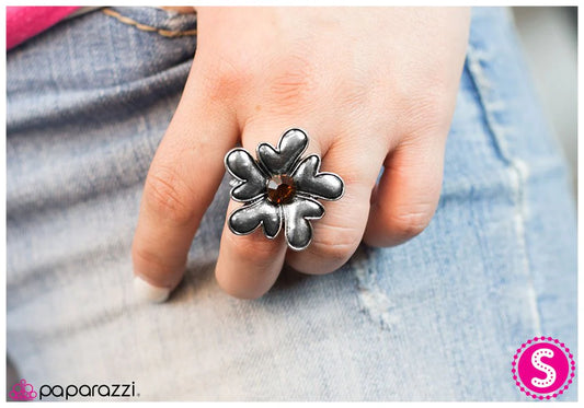 Paparazzi Ring ~ To Your Hearts Content - Brown