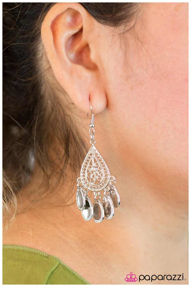 Pendiente Paparazzi ~ No me olvides - Blanco
