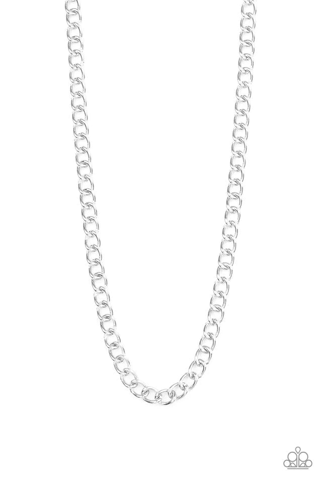 Paparazzi Necklace ~ Full Court - Silver