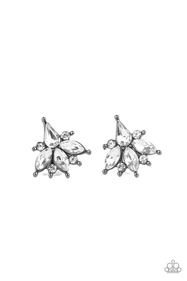 Stellar Sheen - Black - Paparazzi Earring Image