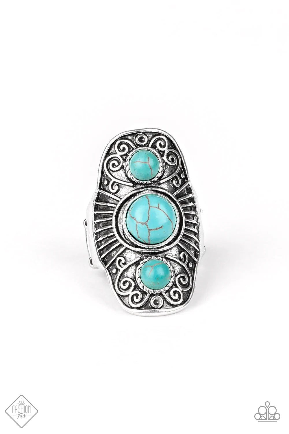 Paparazzi Ring ~ Stone Oracle - Blue