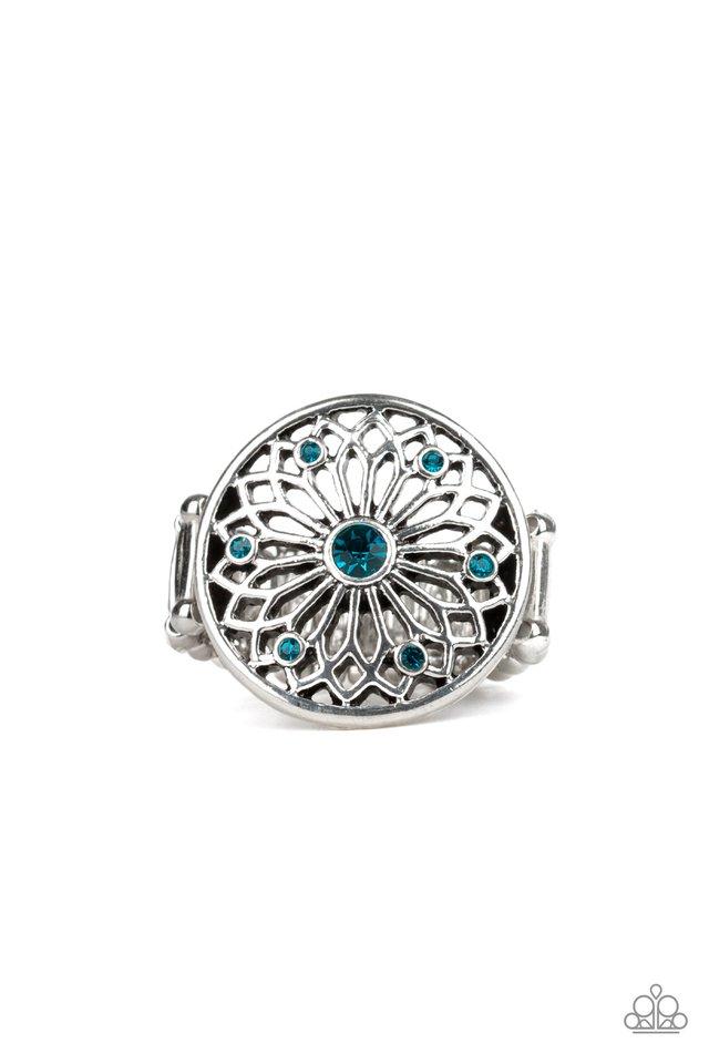 Anillo Paparazzi ~ Magnificence de Mandala - Azul