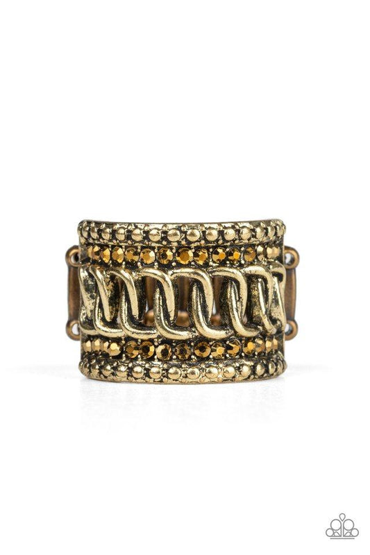 Paparazzi Ring ~ Out For The Count - Brass