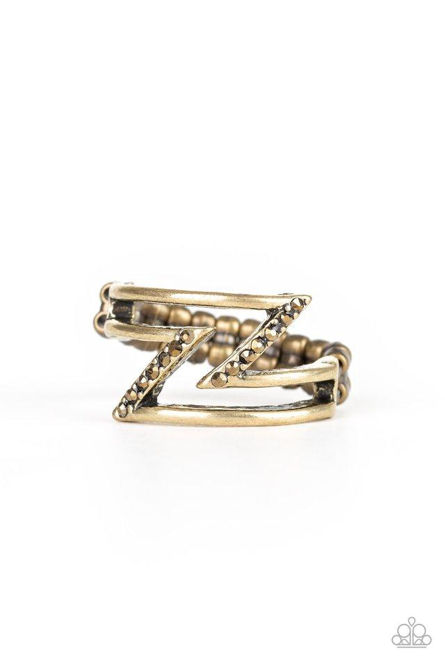 Paparazzi Ring ~ 5th Avenue Flash - Brass