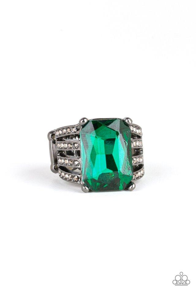 Anillo Paparazzi ~ Espere Heavy REIGN - Verde