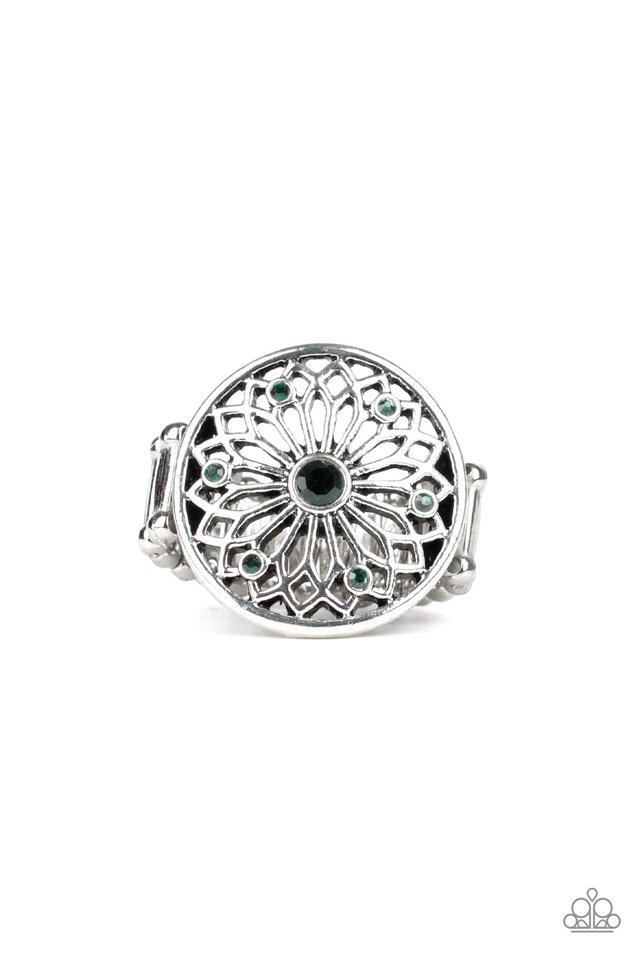 Anillo Paparazzi ~ Mandala Magnificence - Verde