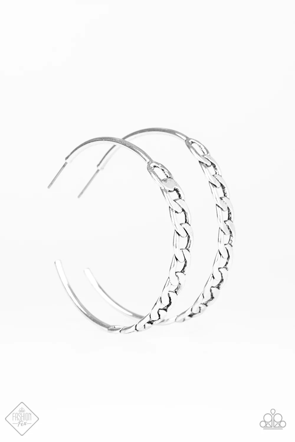 Paparazzi Earring ~ Metro Skylines - Silver