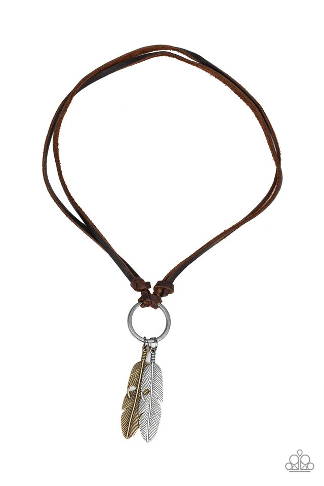 Sky Walker - Brown - Paparazzi Necklace Image