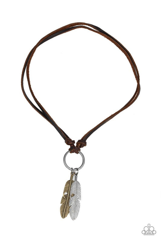 Sky Walker - Brown - Paparazzi Necklace Image