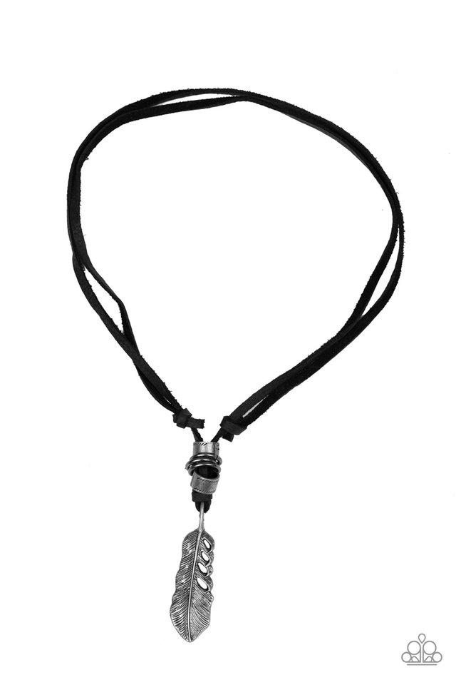 Paparazzi Necklace ~ That QUILL Be The Day - Black