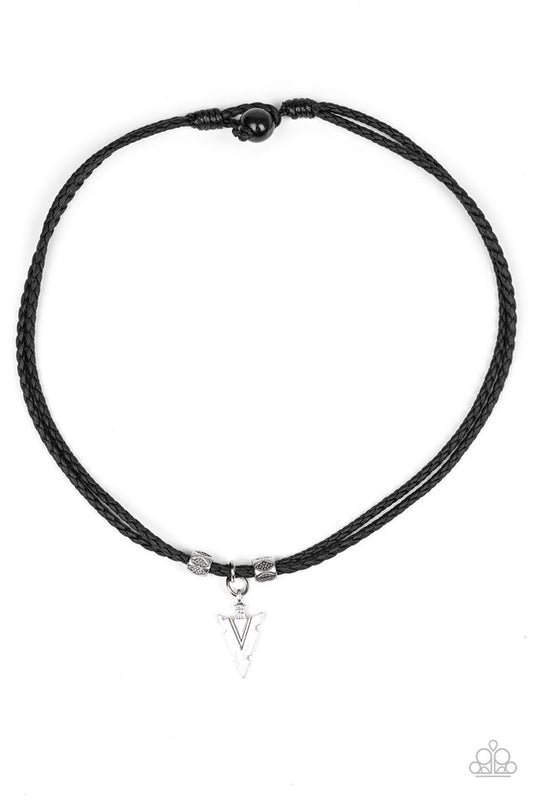 Arrow Edge - Black - Paparazzi Necklace Image