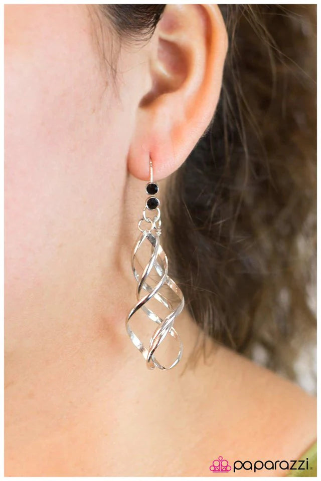 Pendiente Paparazzi ~ Mi media naranja - Negro