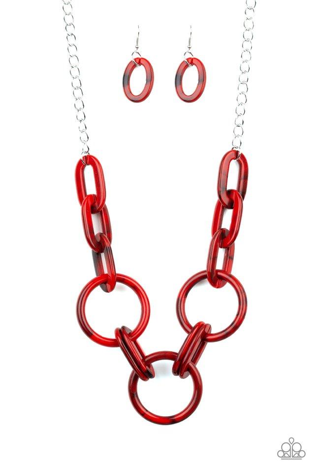 Paparazzi Necklace ~ Turn Up The Heat - Red