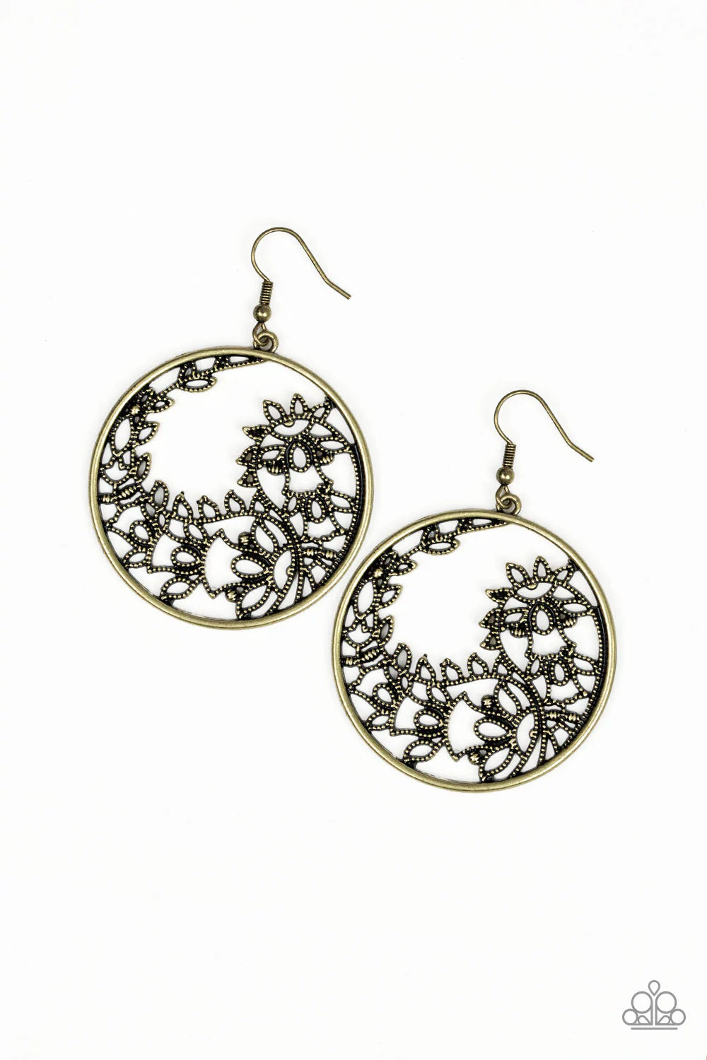 Paparazzi Earring ~ Get Into VINE - Brass