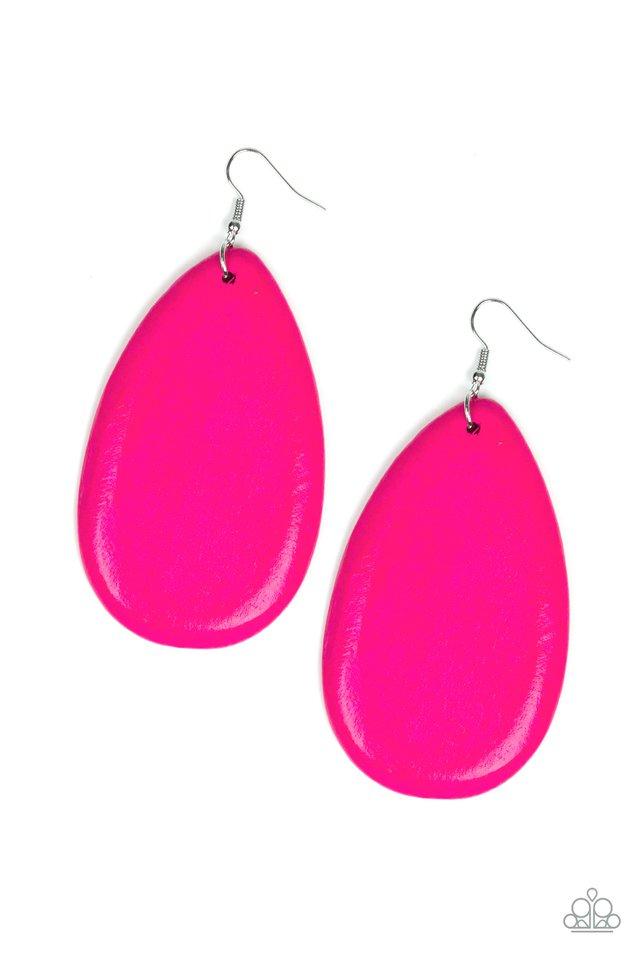 Paparazzi Earring ~ Beach Bride - Pink