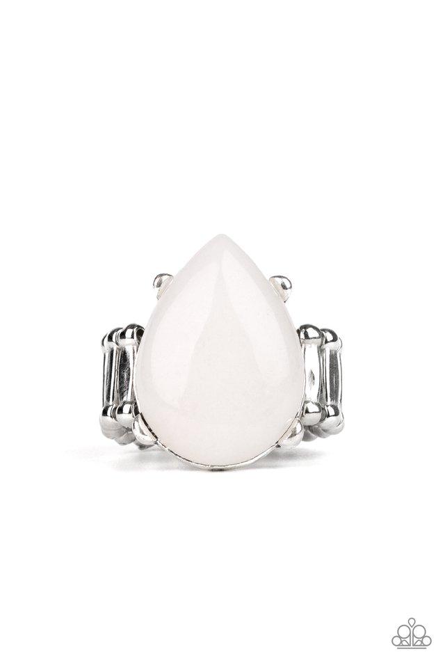 Anillo Paparazzi ~ Minerales Mojave - Blanco