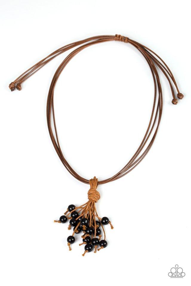 Paparazzi Necklace ~ Tassel Trek - Black