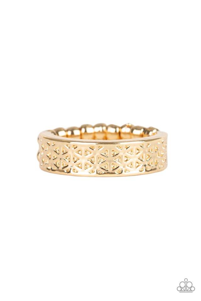 Anillo Paparazzi ~ MACIZO y tabla - Oro