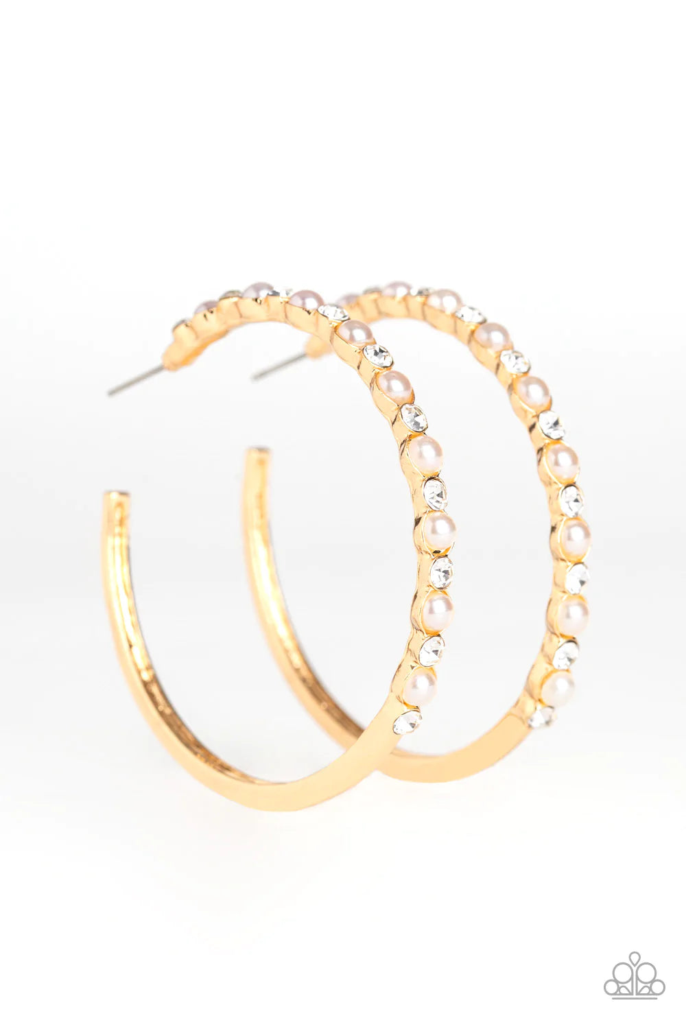 Paparazzi Earring ~ A Sweeping Success - Gold