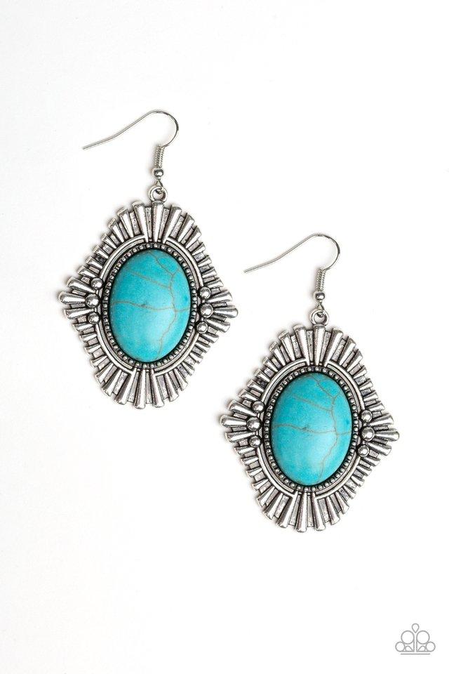 Paparazzi Earring ~ Easy As PIONEER - Blue