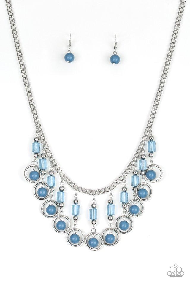 Collar Paparazzi ~ Cool Cascade - Azul