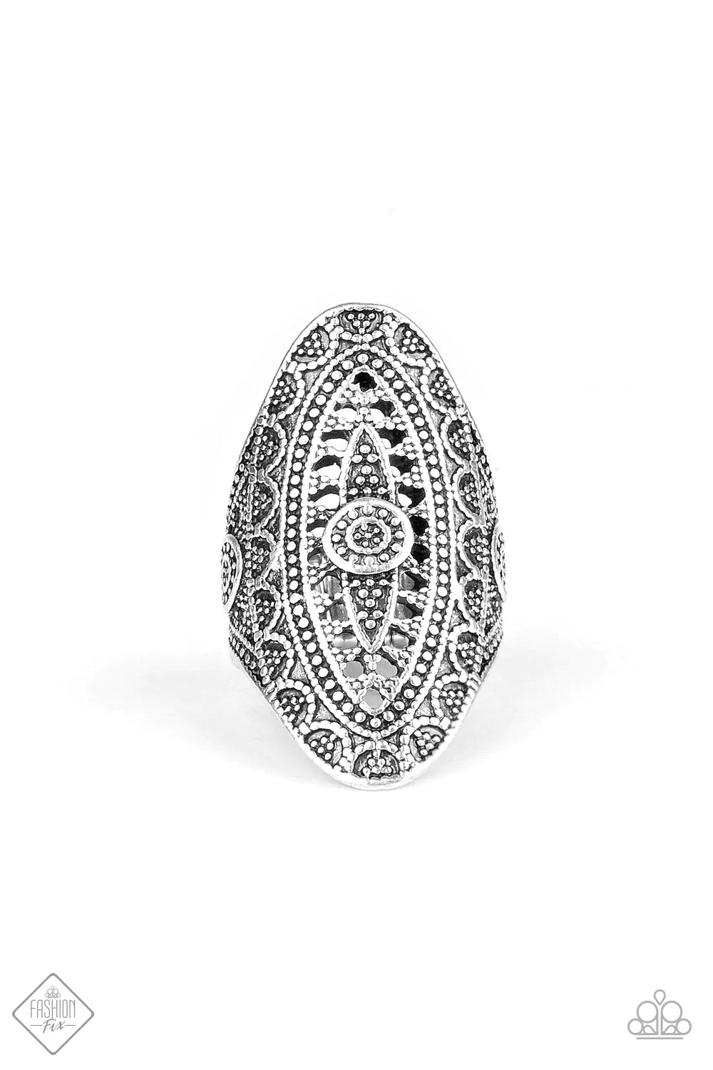 Paparazzi Ring ~ TRIBAL and Tribulation - Silver