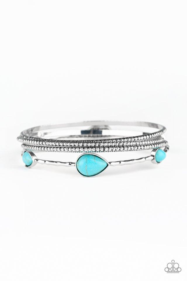 Pulsera Paparazzi ~ Sandstone Storm - Azul