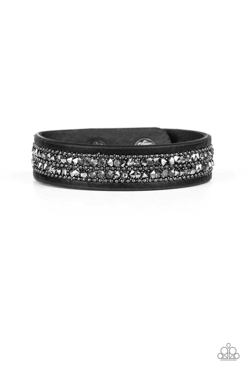Paparazzi Bracelet ~ Crunch Time - Black