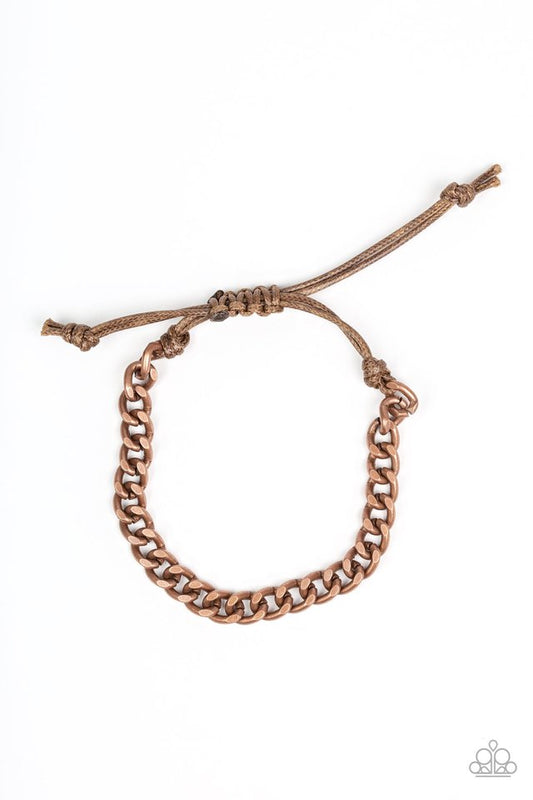 Tiebreaker - Copper - Paparazzi Bracelet Image