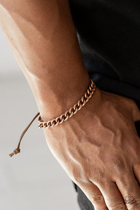 Tiebreaker - Copper - Paparazzi Bracelet Image