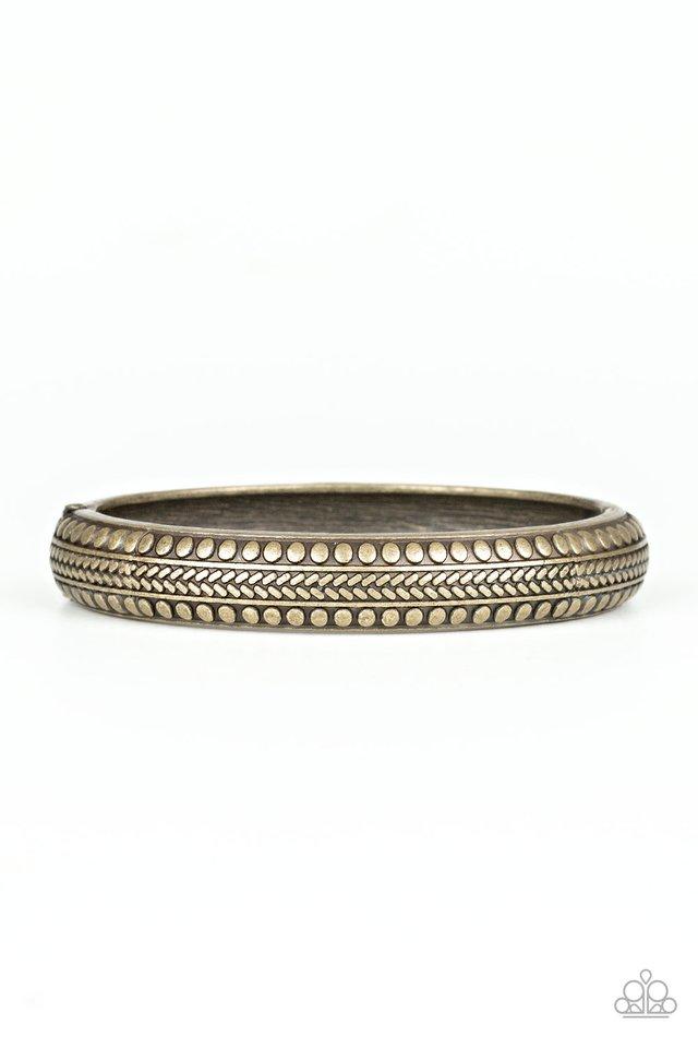 Paparazzi Bracelet ~ Zimbabwe Zen - Brass