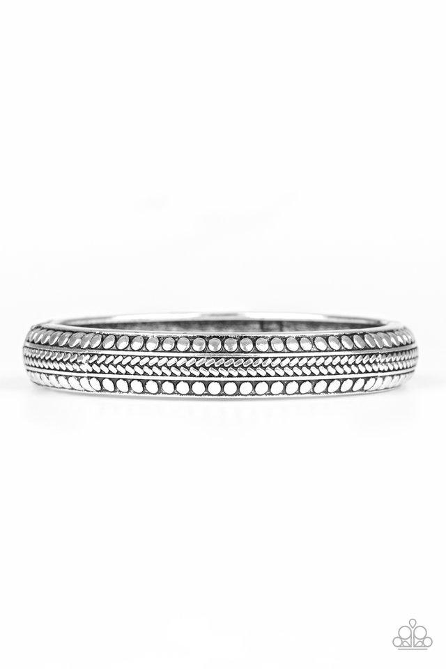 Pulsera Paparazzi ~ Zimbabwe Zen - Plata