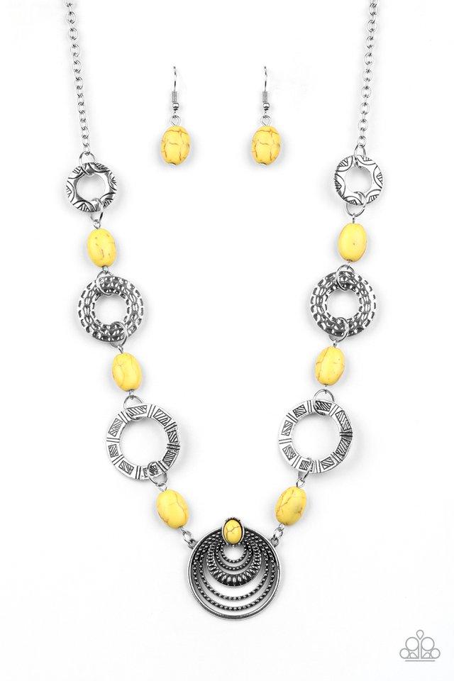Collar Paparazzi ~ Tendencia Zen - Amarillo