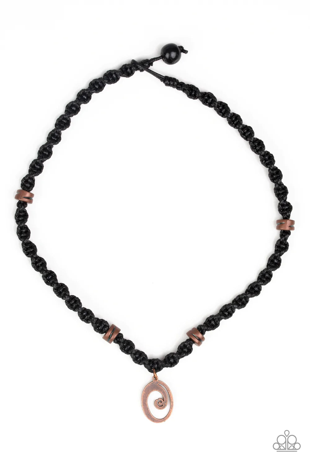 Paparazzi Necklace ~ Surfer Spiral - Copper