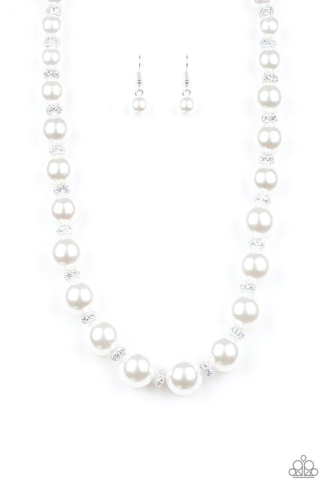Paparazzi Necklace ~ Uptown Heiress - White