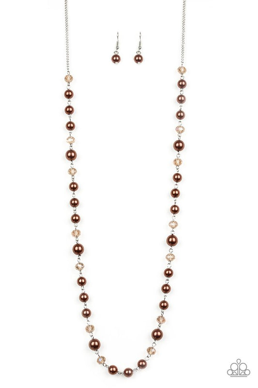 Pristine Prestige - Brown - Paparazzi Necklace Image