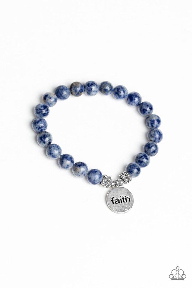 Pulsera Paparazzi ~ FAITH It, Till You Make It - Azul