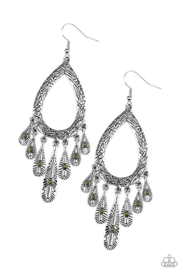 Paparazzi Earring ~ Cool Colada - Green