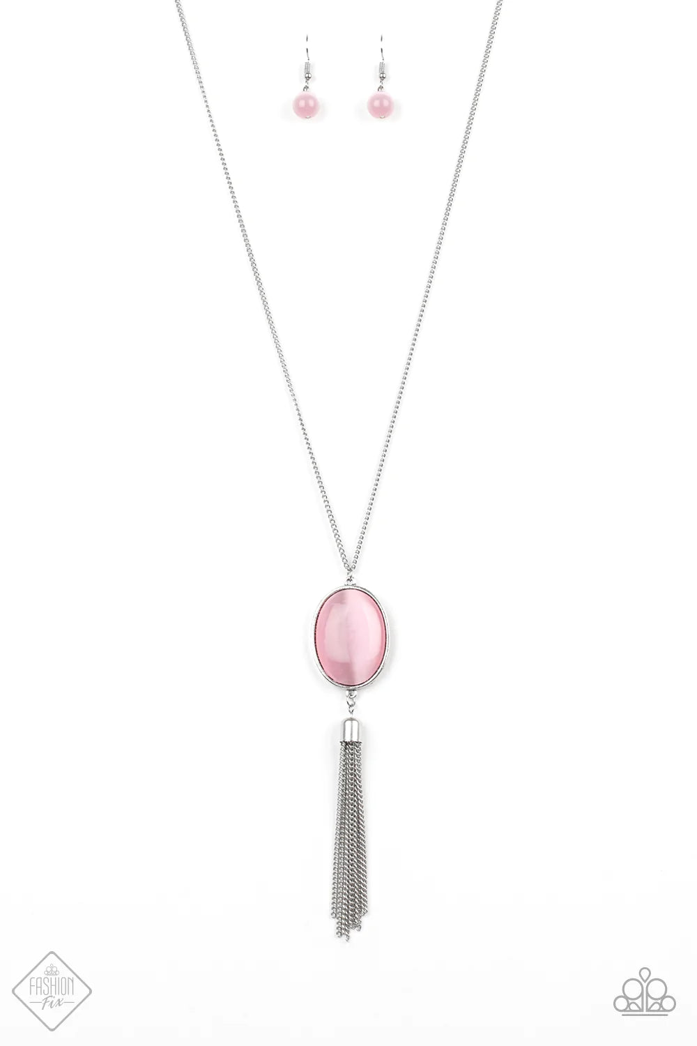 Collar Paparazzi ~ Tranquilidad con borlas - Rosa