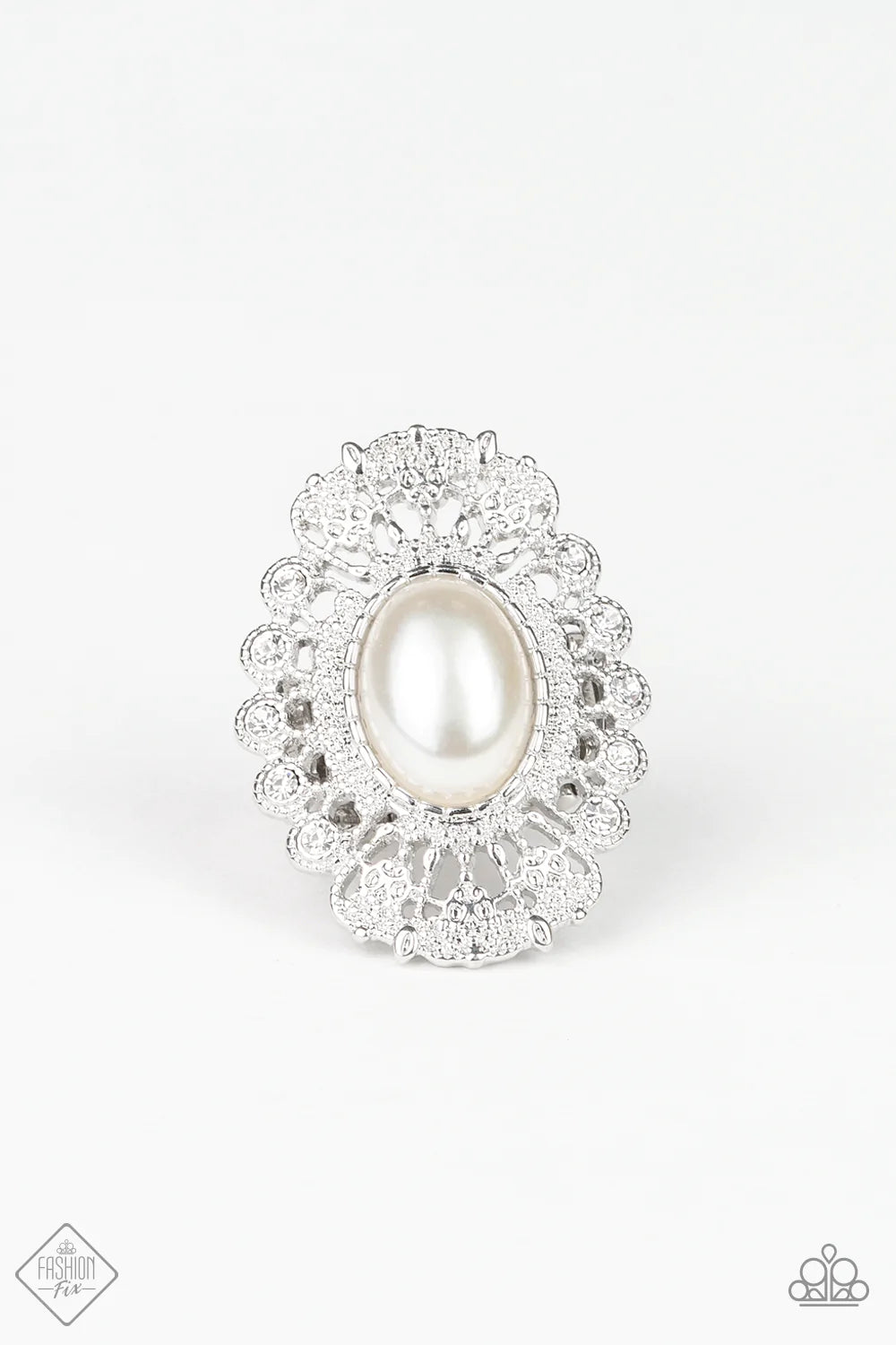 Paparazzi Ring ~ Radiantly Regal - White