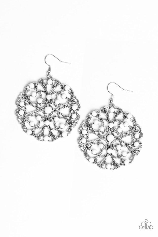 Pendiente Paparazzi ~ Rainbow Dew - Blanco